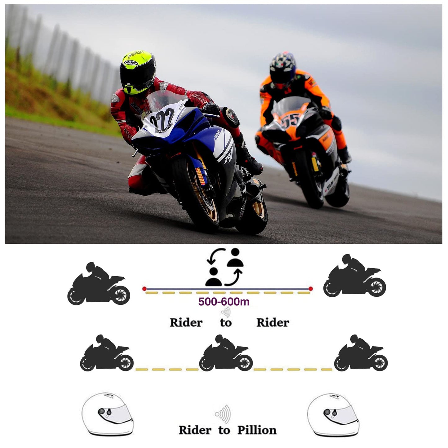 Motorcycle Helmet Bluetooth Headset S8