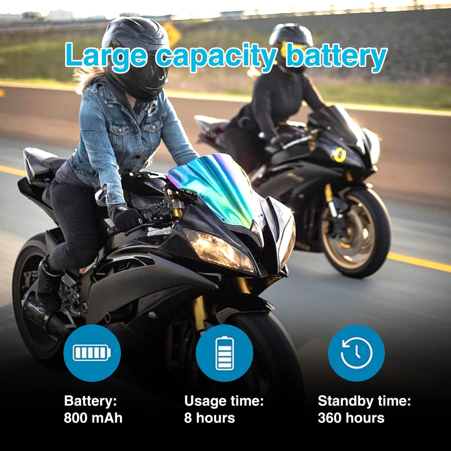 SCSETC S8 Motorcycle Helmet Bluetooth Headset